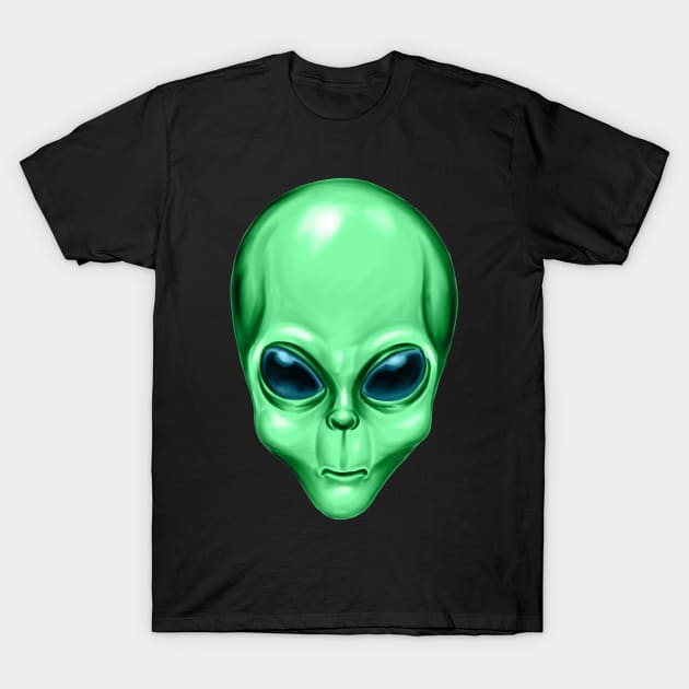 Alien Head T-Shirt by Atomic Blizzard